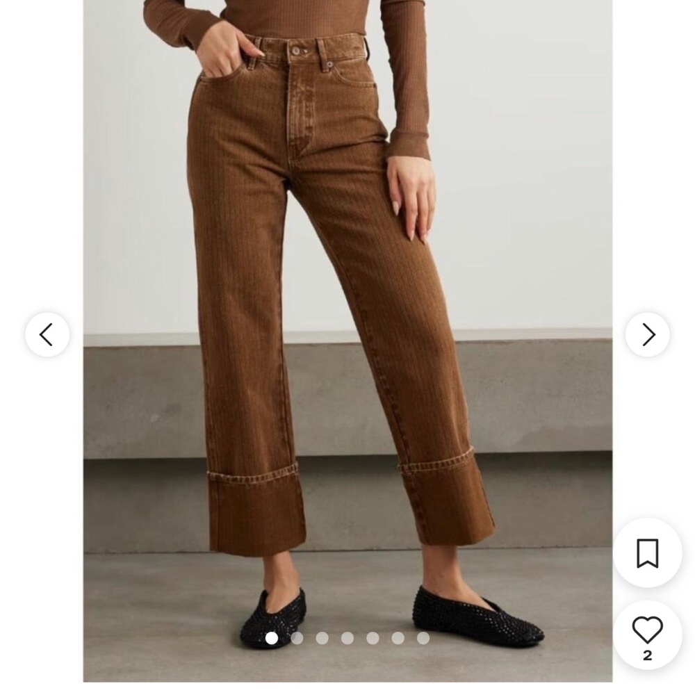 NWT Veronica Beard Dylan High Rise Straight leg w/ High Cuff Jeans